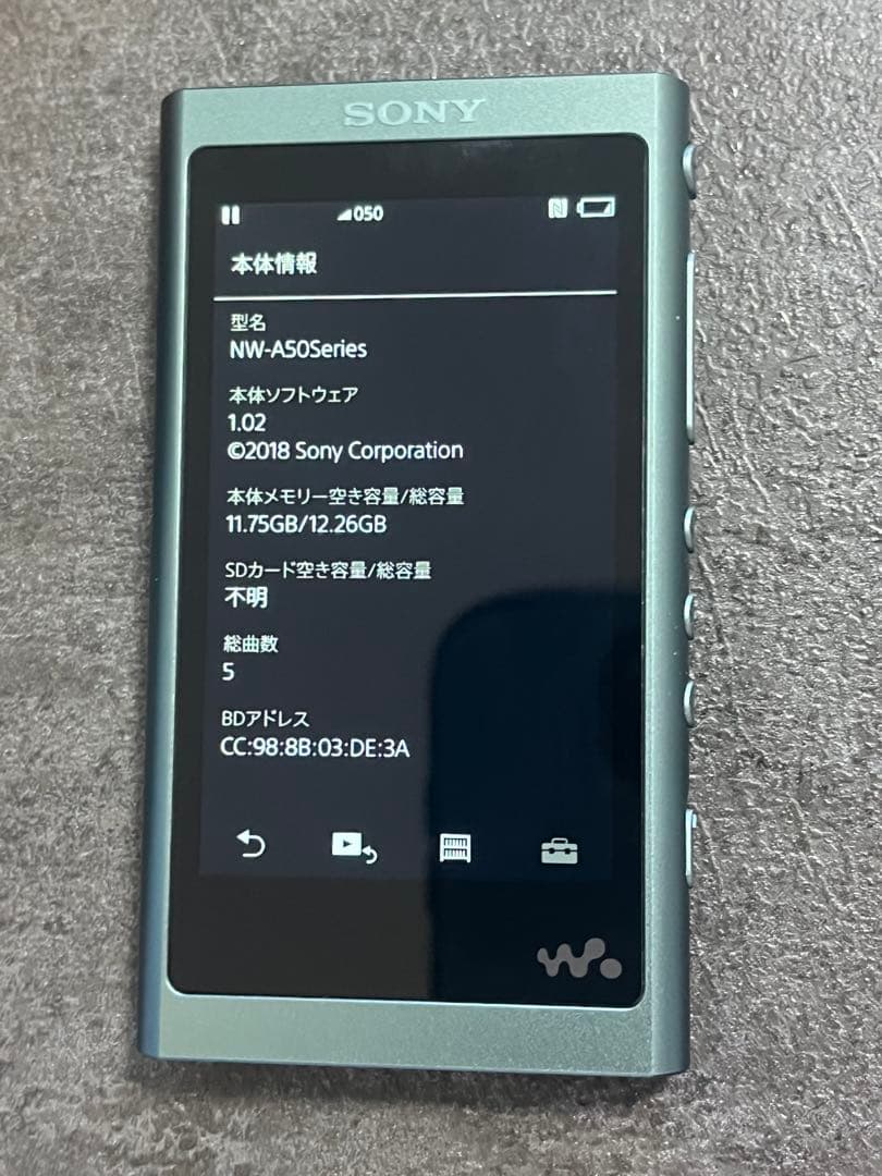 SONY WALKMAN NW-A55 箱・カバー付き