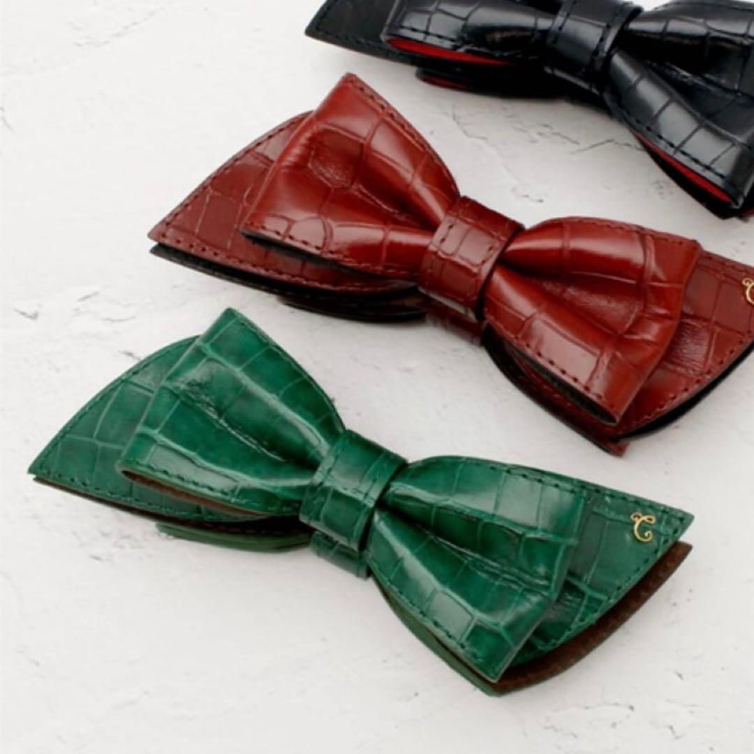 コンプレックスビズ　ライブリーレザーバナナクリップ　グリーン