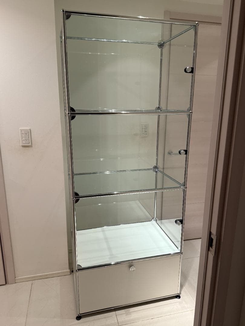 【正規品　中古　送料込み】USMハラーガラスキャビネット