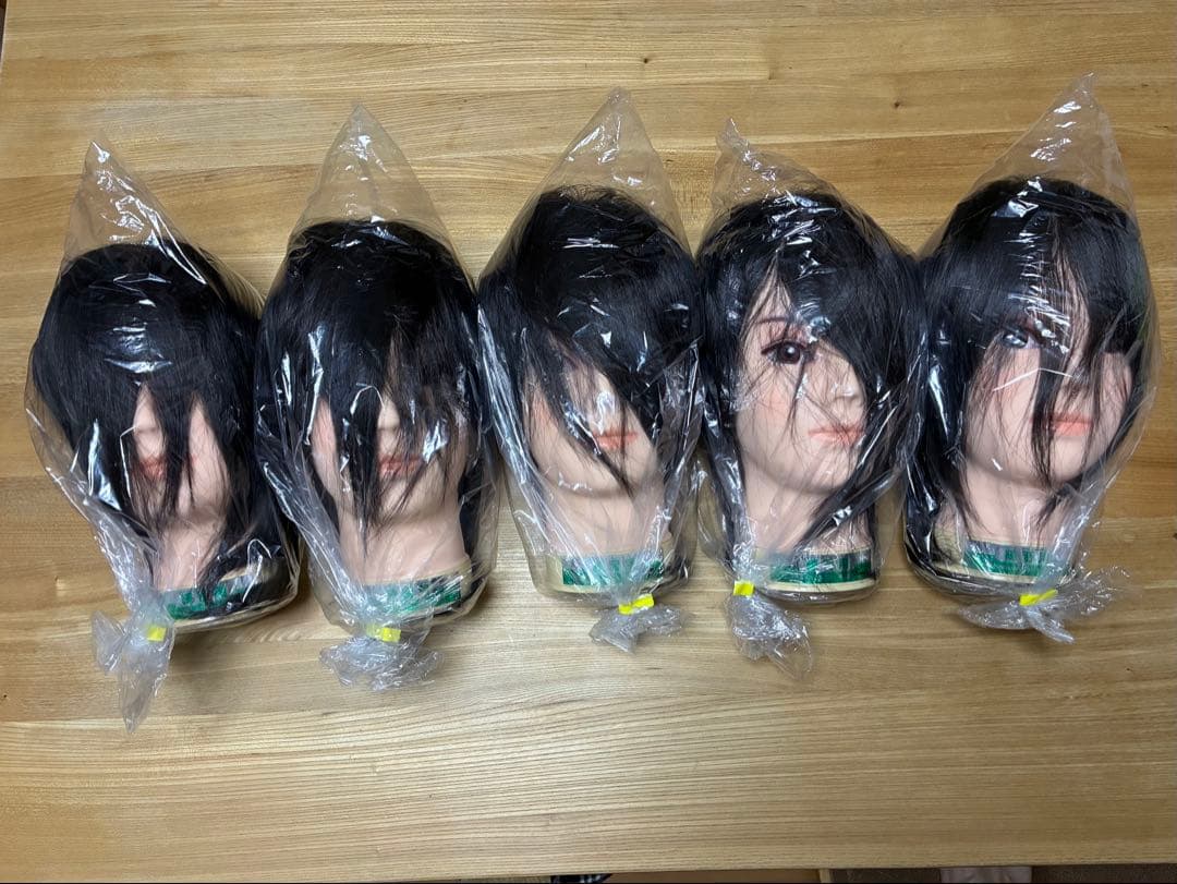 【未使用】練習ウィッグ5体セット
