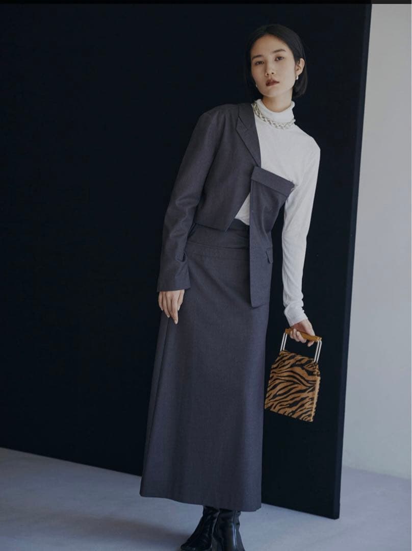 M*中様 REMAKE LIKE JACKET TOP インナー、スカート　3点