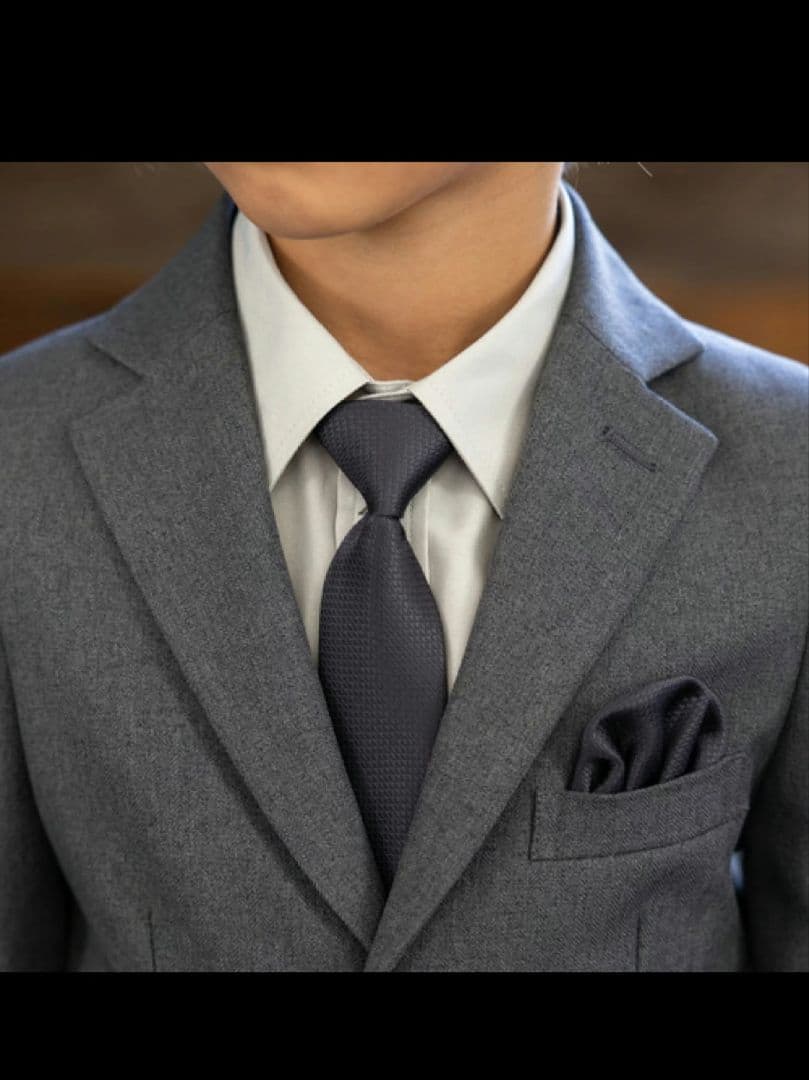 [値下げ]グレー スーツ☆入学式☆卒業式☆5点セット☆140㌢