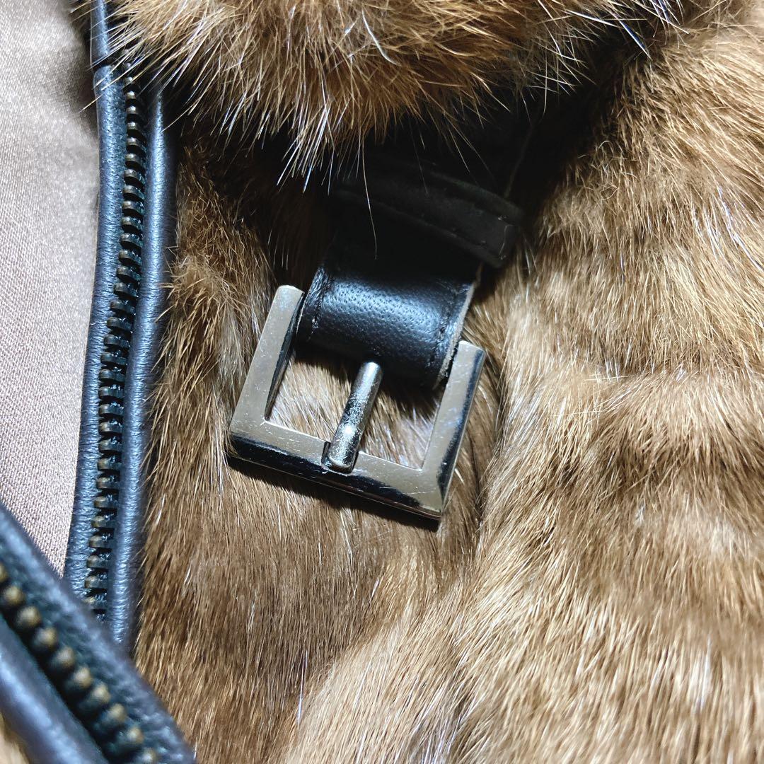 最高級⭐️ピエールカルダン　ラムレザージャケット　セーブル　シングルライダース