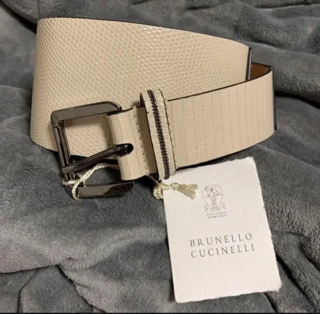 ブルネロクチネリ レディース モニーレ ストラップ レザー ベルト
