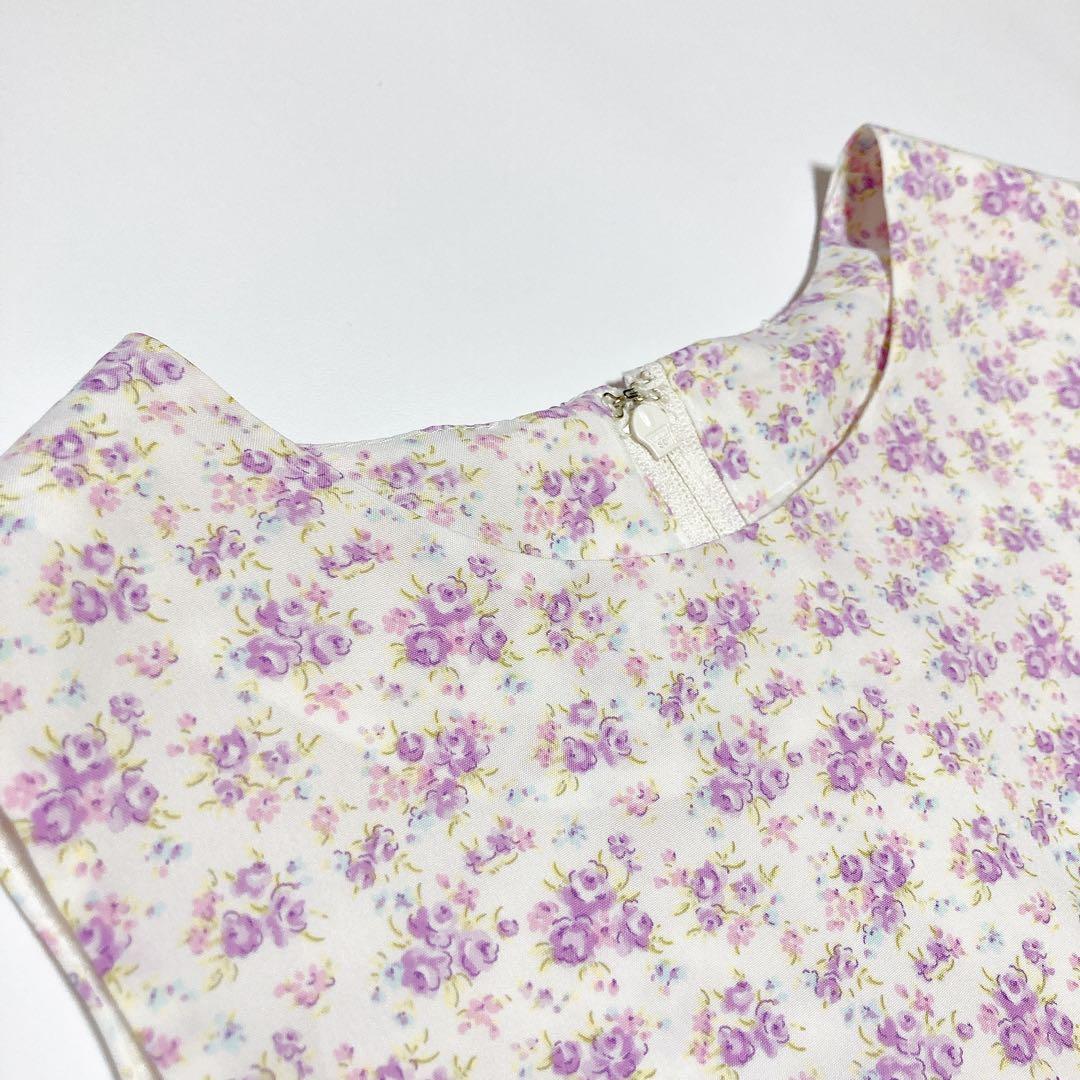 ラベンダー×花柄 セレモニー 入学 卒園 発表会 フォーマル