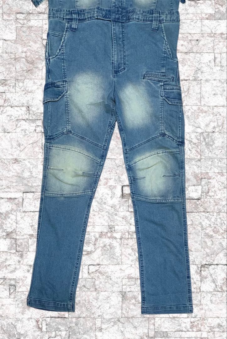 【新品・未使用】　寅壱　TORAICHI　デニムツナギ　メンズ　作業着　LL