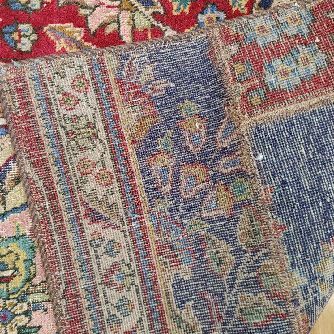 ペルシャ絨毯 パッチワーク アンティーク 206x146手織り クリーニング済み