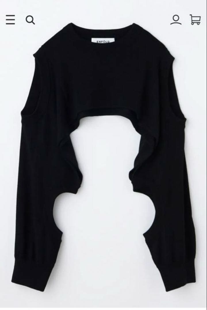 ENFOLD エンフォルド MANY-NECK PARTS ブラック