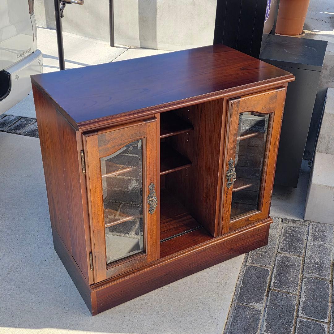 激レア カリモク コロニアル スライド式 本棚 サイドボード テレビ台