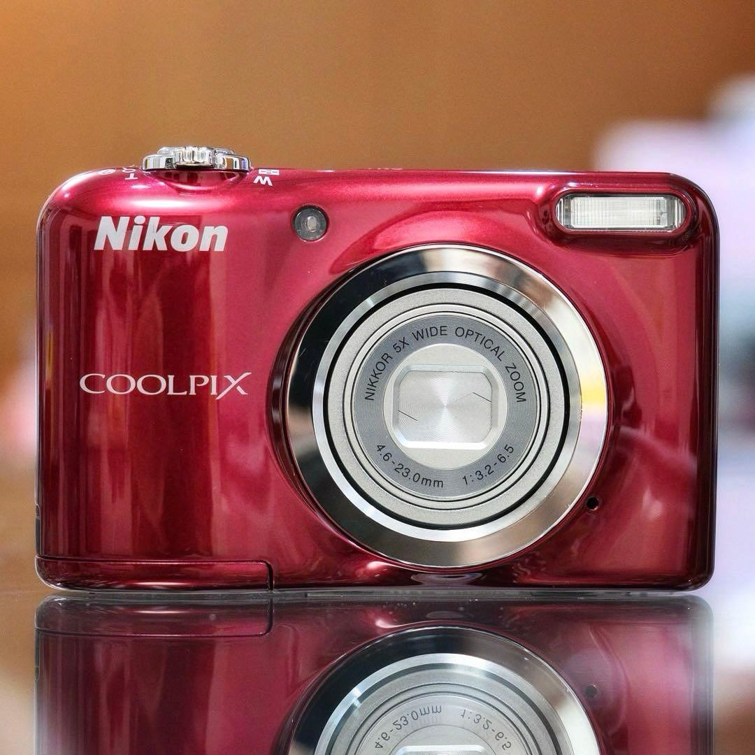 極美品 動作品 平成レトロ Y2K Nikon COOLPIX A10 RED