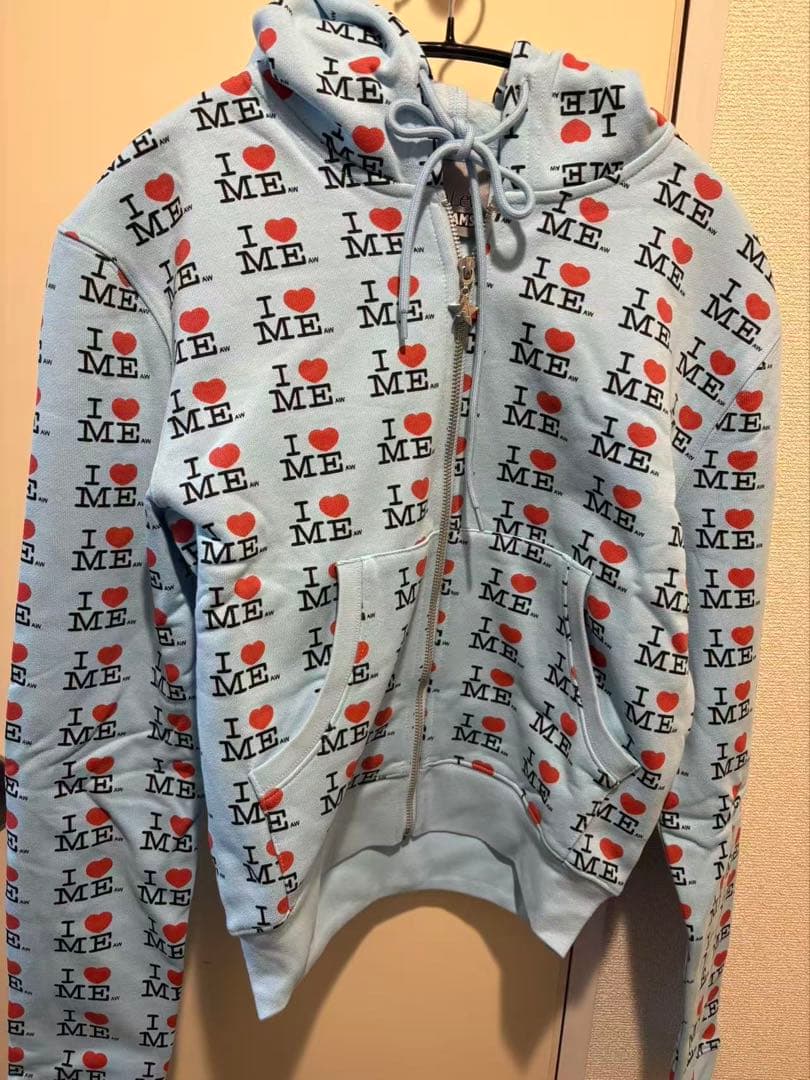 トップス Ashley williams BLUE I HEART ME L