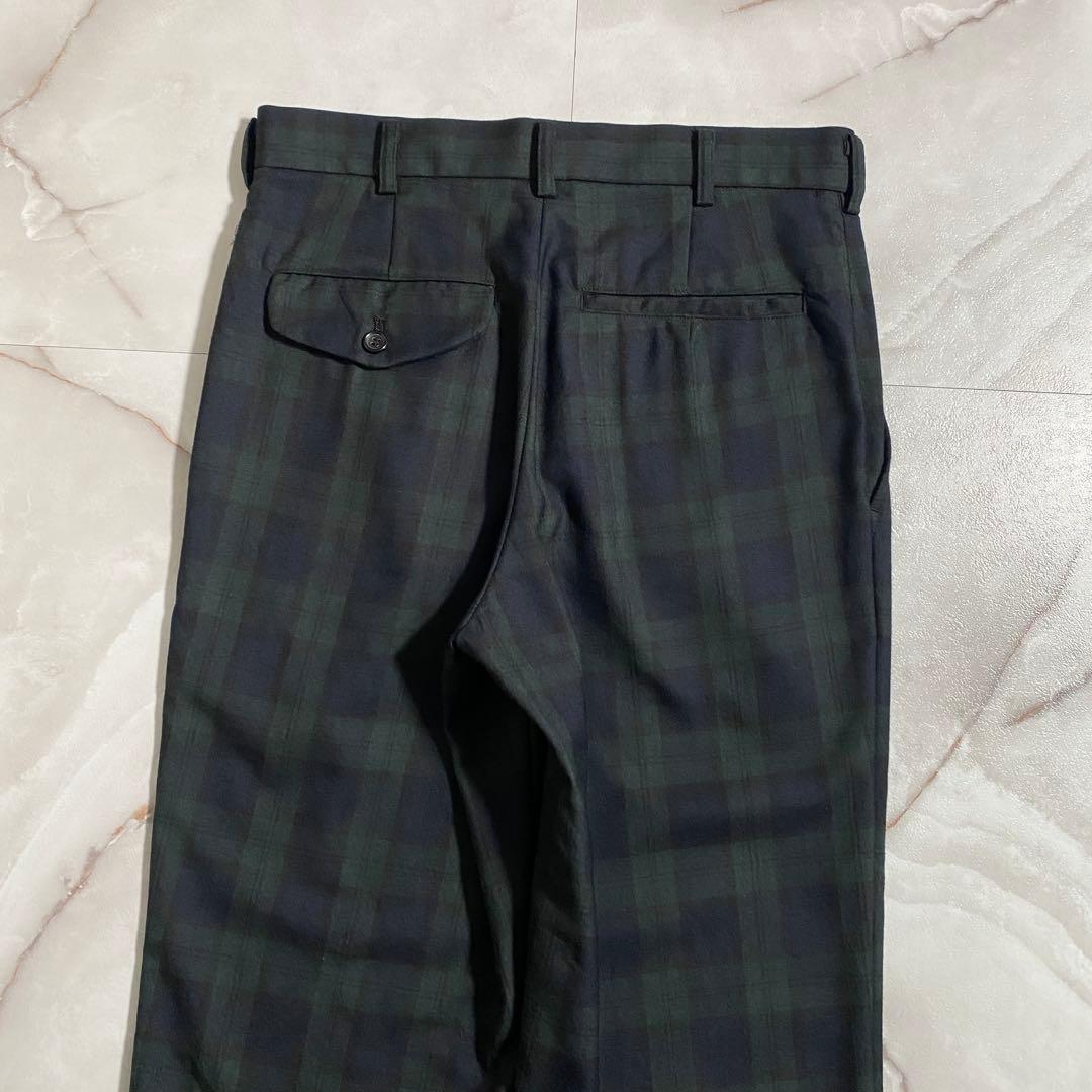 A18050 未使用 ブラックコムデギャルソン ブラックウォッチスラックス