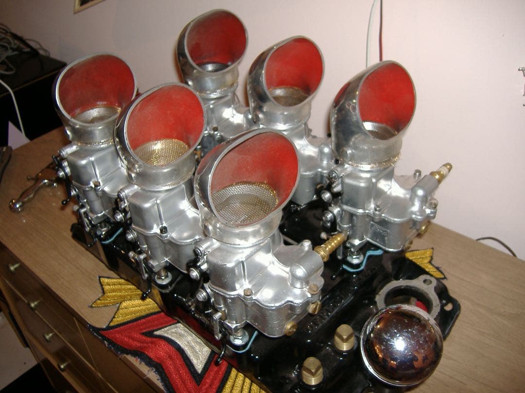 ヴィンテージ ford 6連キャブレター ホットロッド　50's