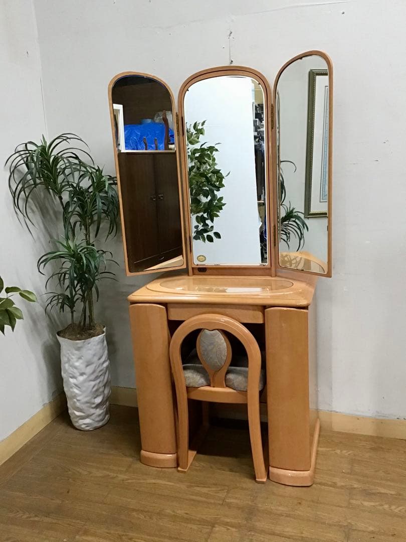 ☆ Mary ☆☆管277☆バーズアイメープル☆ミエミラー☆ドレッサー本体