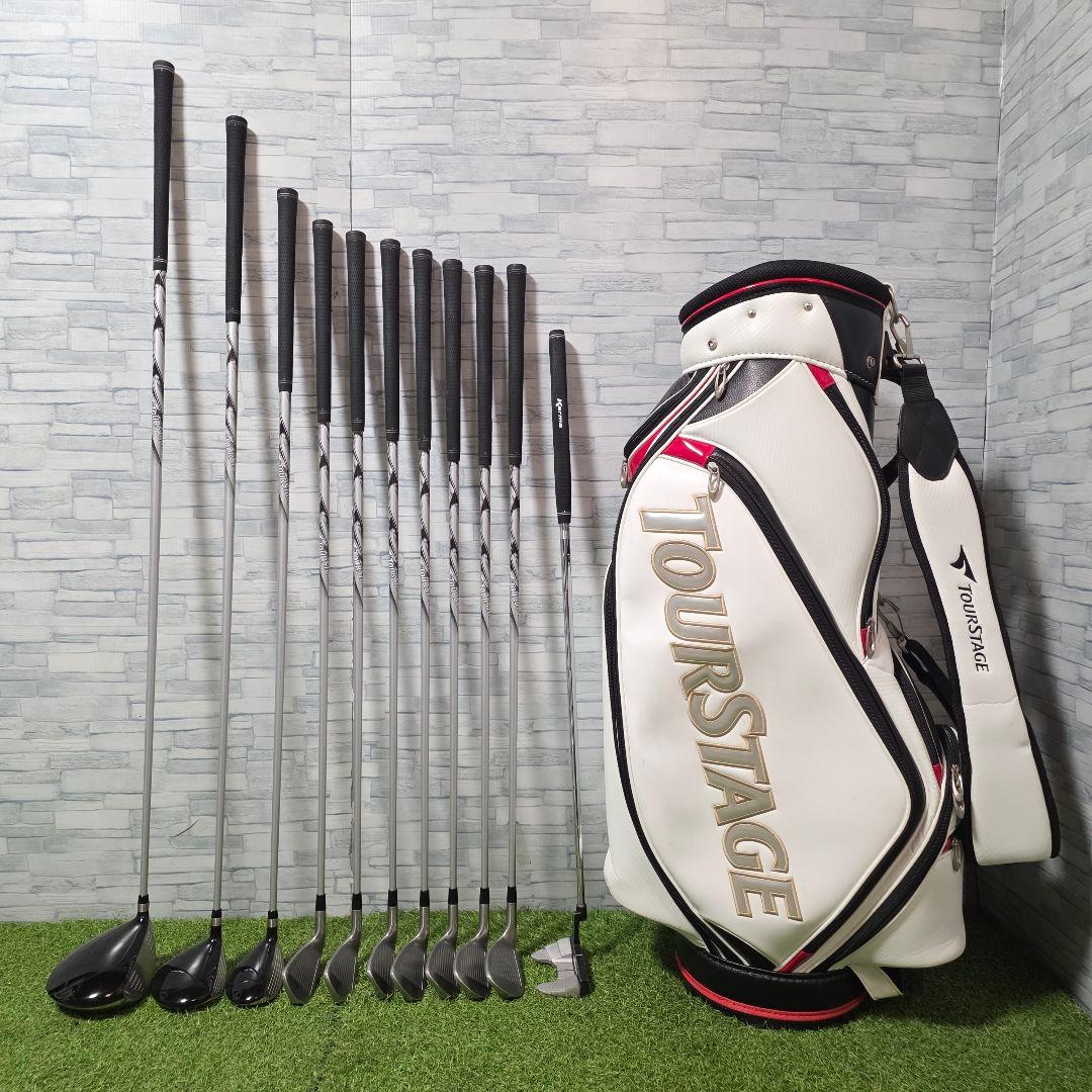 ゴルフクラブ メンズセット ツアーステージ V002 R 右 入門 フルセット