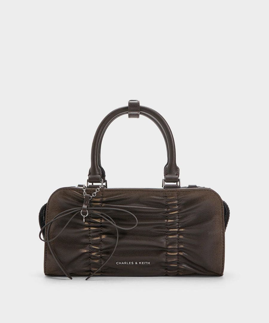 【超美品】CHARLES & KEITH Kadee ケーディー バッグ ダーク