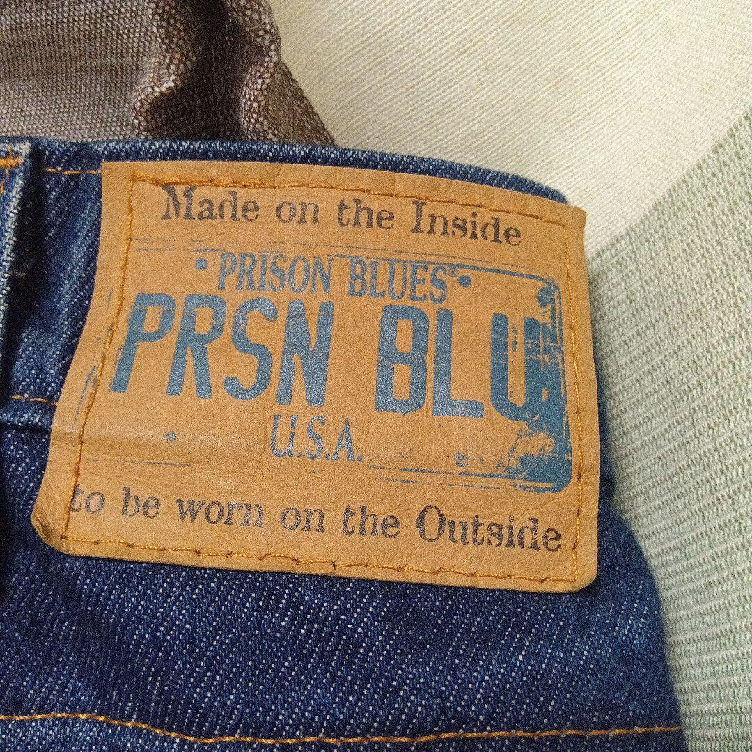 PRISON BLUES ダークインディゴ ダブルニー w34
