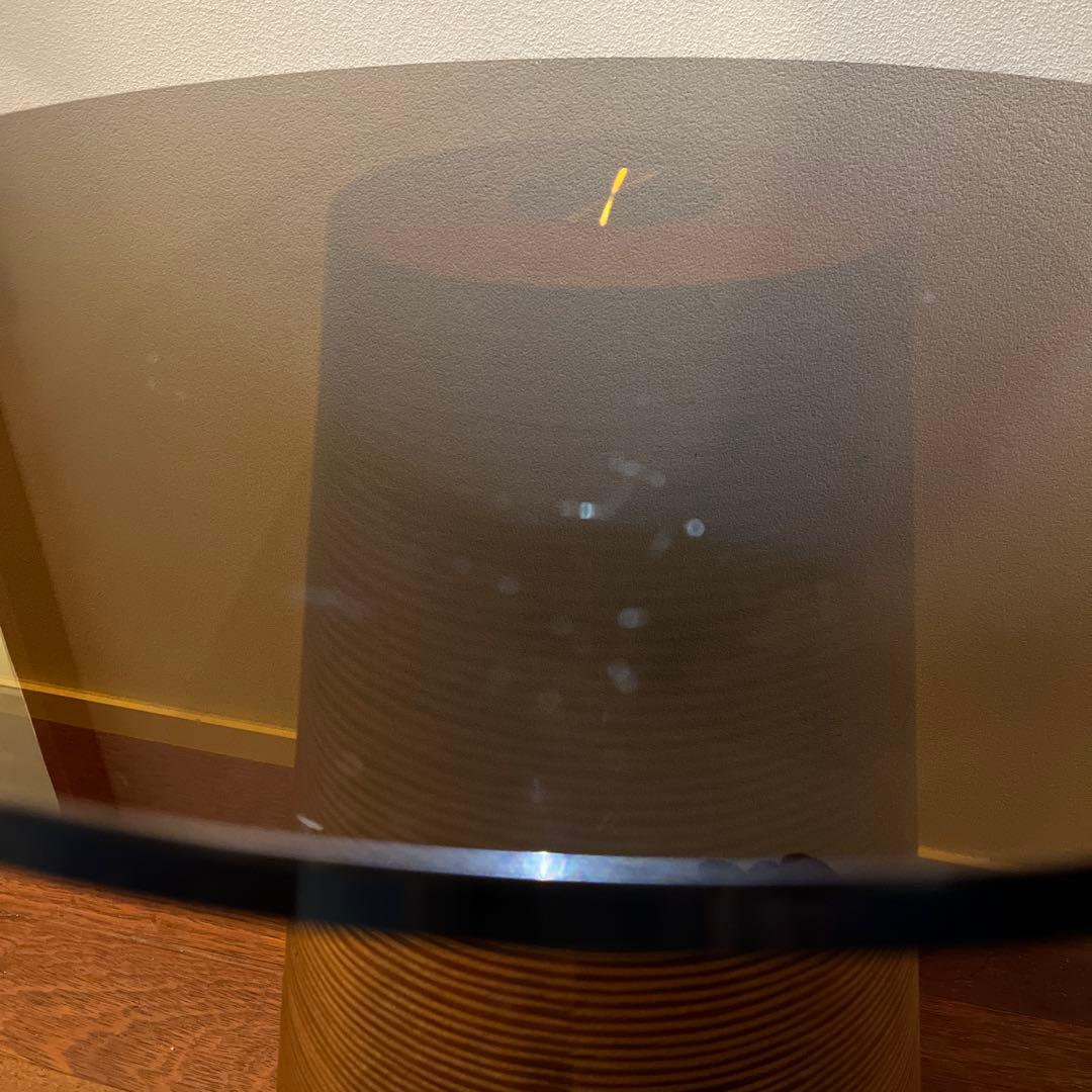 アビスタイル 円形 ガラス天板 サイドテーブル ローテーブル