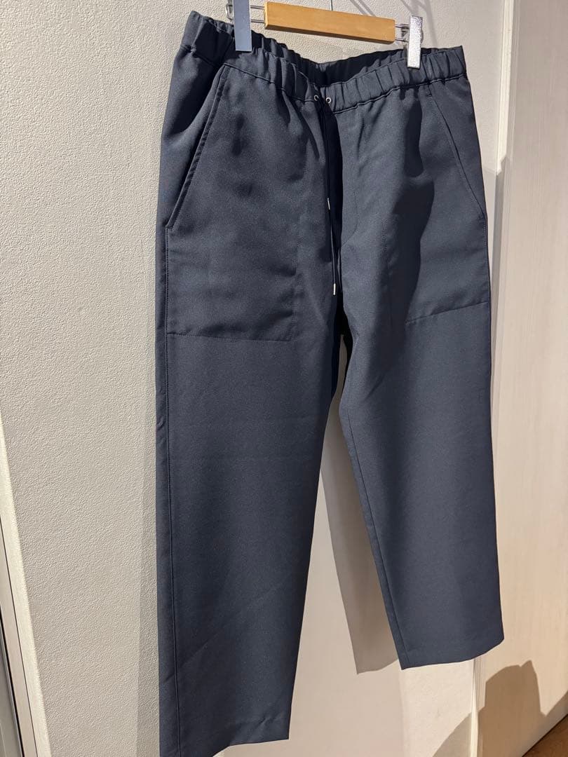 極美品！oamc ドローコードパンツ　ネイビー　ダークブルー　スラックス