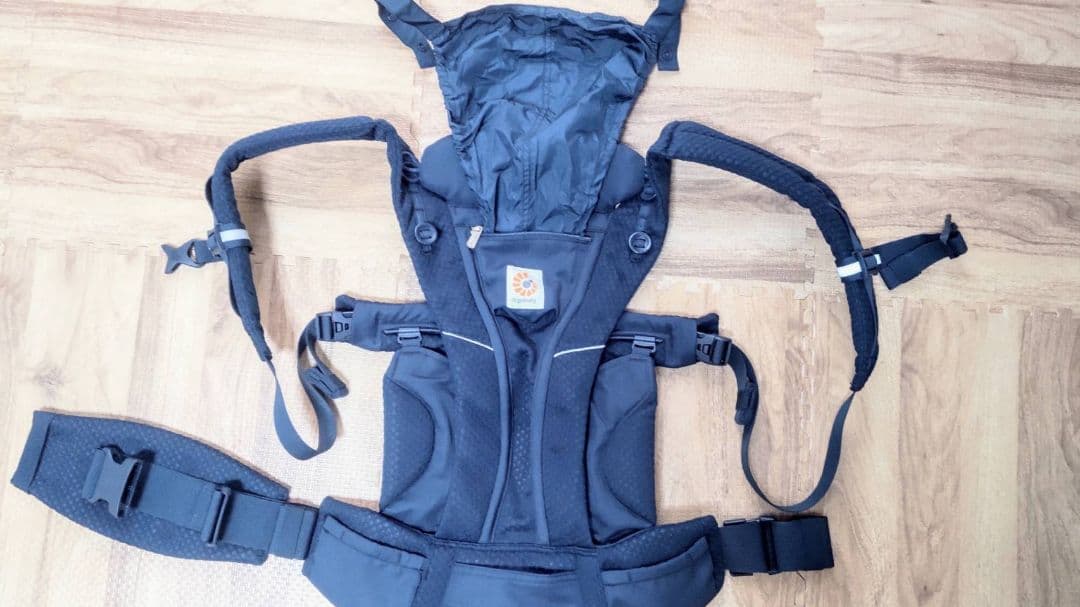 【美品】6点セット：エルゴ オムニブリーズ 抱っこ紐 ミッドナイトブルー