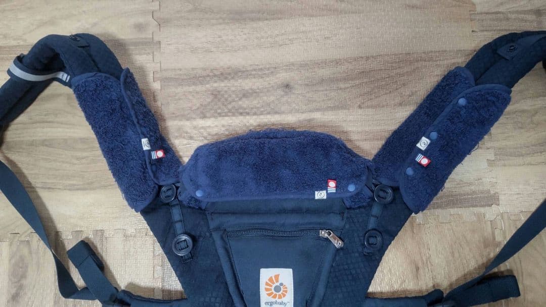 【美品】6点セット：エルゴ オムニブリーズ 抱っこ紐 ミッドナイトブルー
