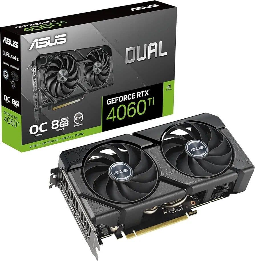 グラフィックボード・グラボ・ビデオカード ASUS DUAL GeForce RTX 4060 Ti OC 8GB