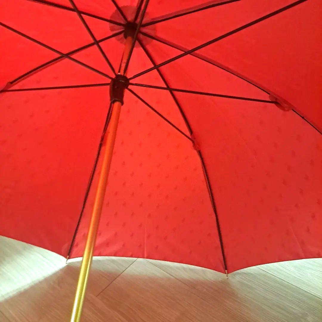 POLOラルフローレン赤い長傘 カーブハンドル 大人気商品！めちゃくちゃ可愛い
