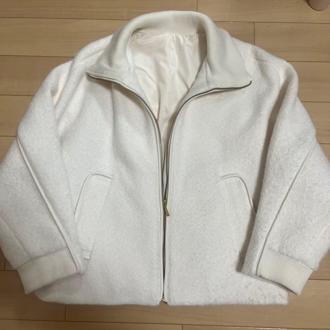 SALON adam et rope ジップブルゾン　ホワイト