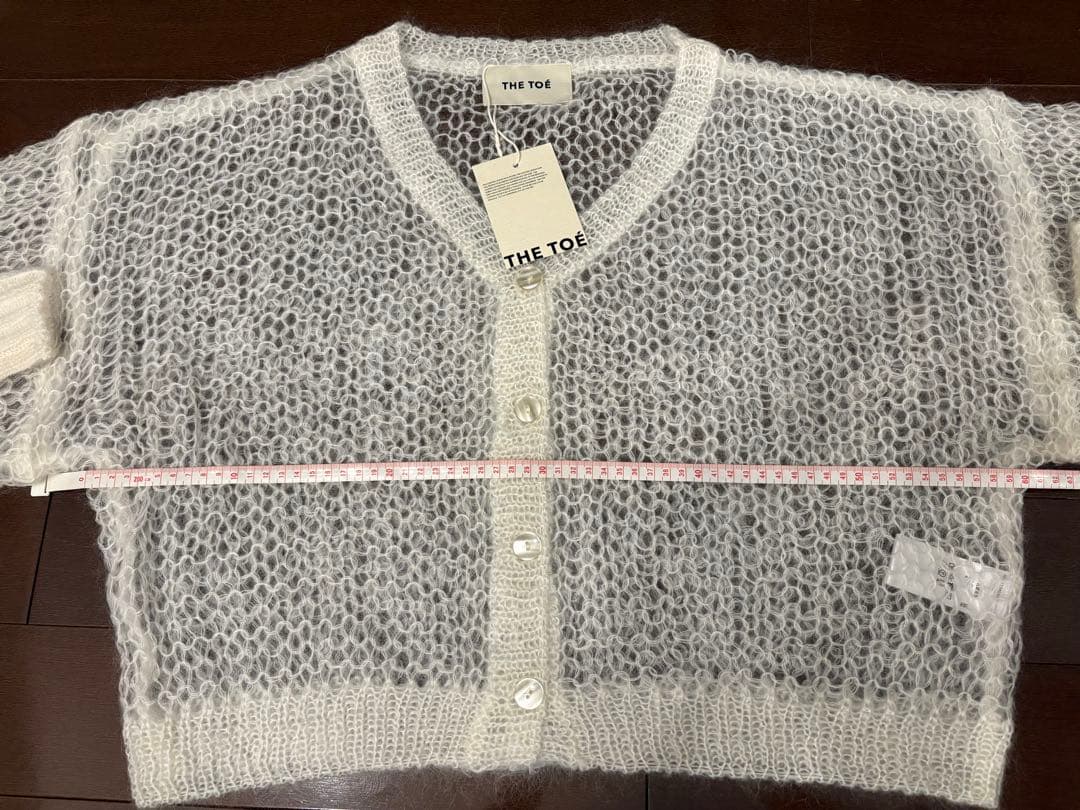 いくこ　THE TOE モヘアカーディガン S ホワイト　未使用品