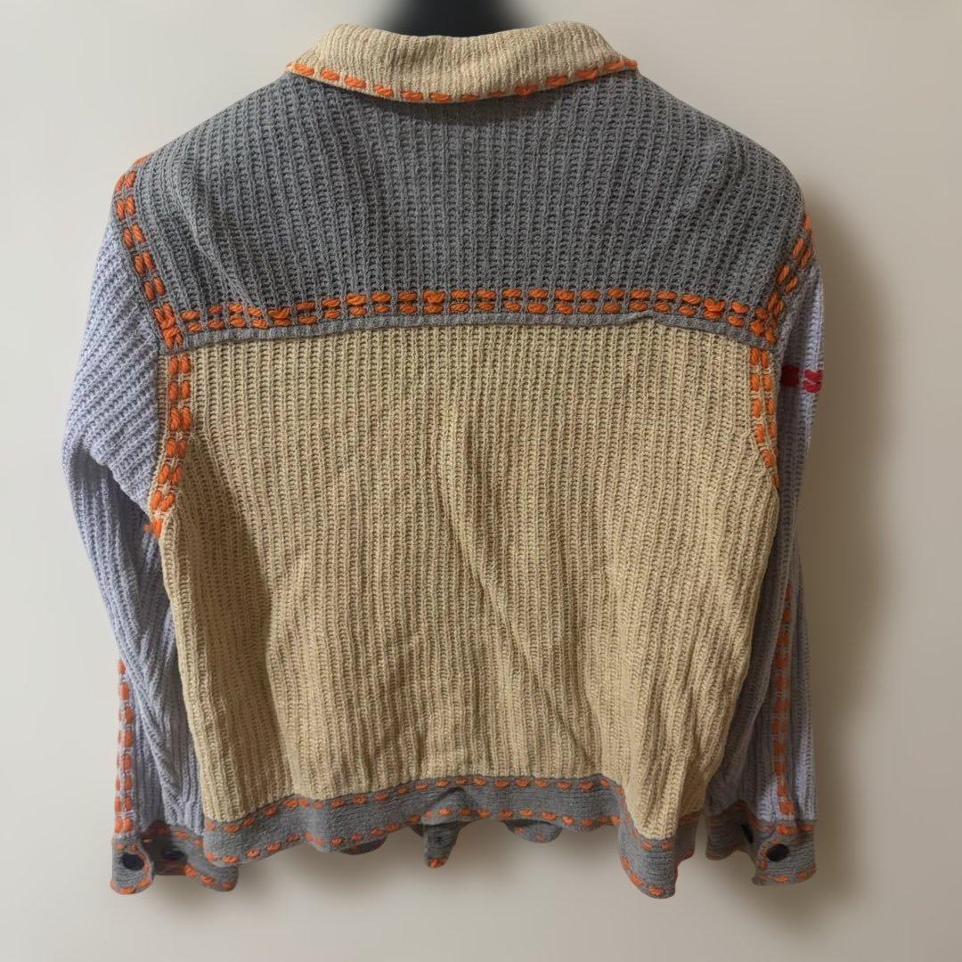 PHINGERIN PG1 マルチカラー ニットカーディガン　Sサイズ