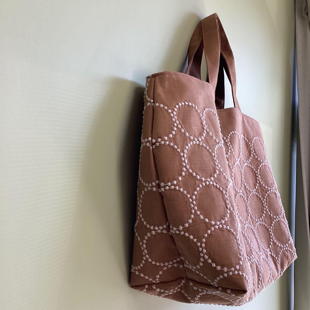 専用です！ミナペルホネンタンバリン両面でトートバッグ ハンドメイド