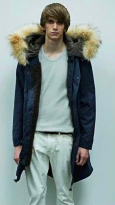 ±*0様 アタッチメント モッズコート定価13万　サイズ3 ネイビー