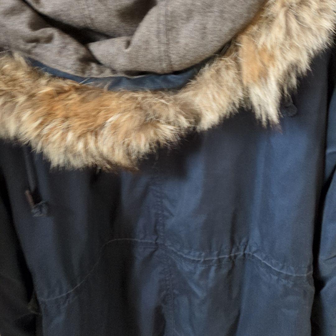 ±*0様 アタッチメント モッズコート定価13万　サイズ3 ネイビー