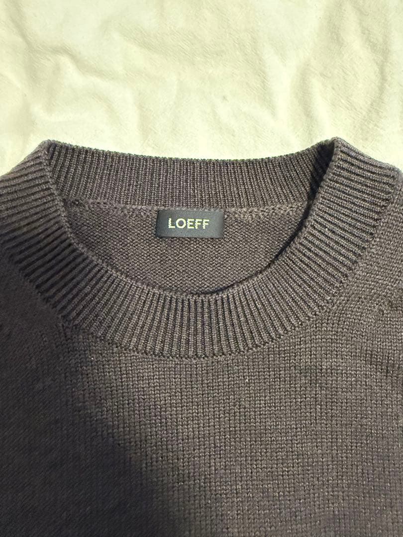 LOEFF　フリンジ ニット プルオーバー　サイズ2