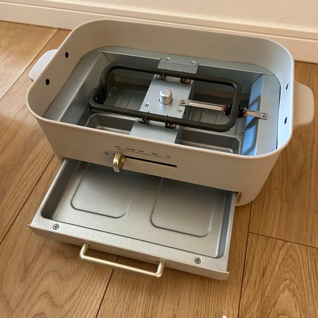 【一度使用】BRUNO コンパクトグリルホットプレート グレージュ