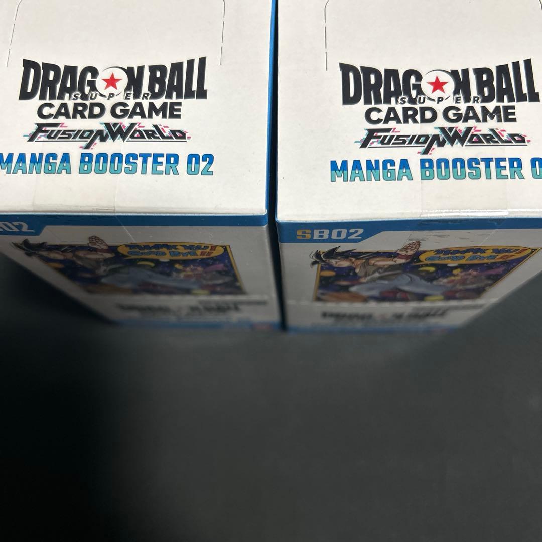 新品未開封テープ付きドラゴンボール MANGA BOOSTER 02 2BOX