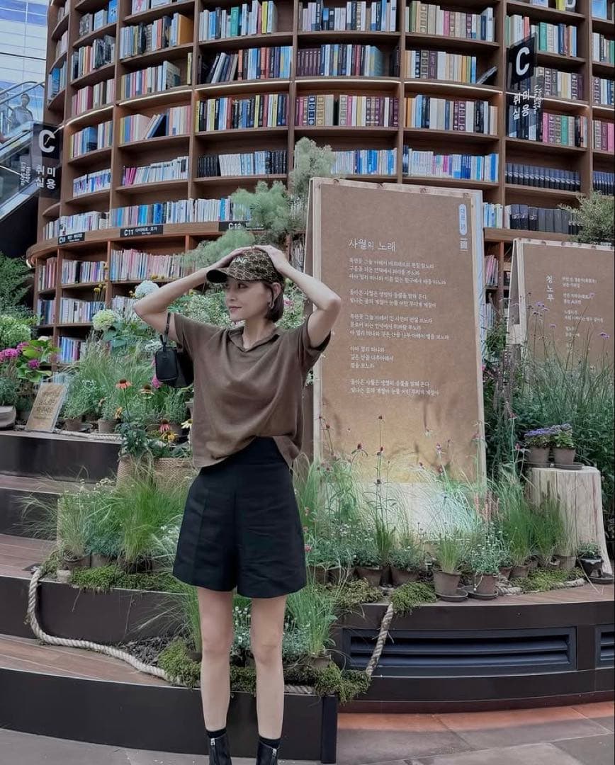 maraes マラエス　マーラエス　ニットポロシャツ　ブラウン　オクスン