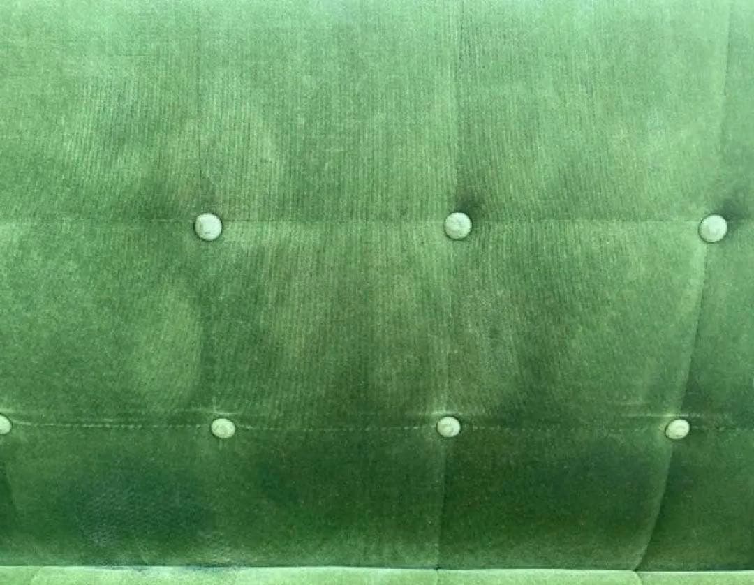 カリモク60　Kチェア　2シーター　モケットグリーン