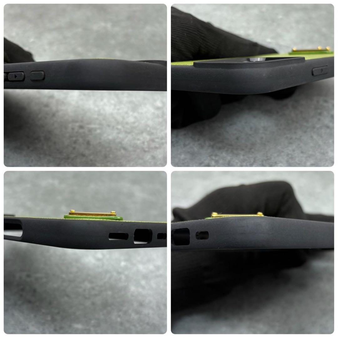 未使用品 プラダ iPhone16 スマホケース 三角ロゴ スマホカバー 緑