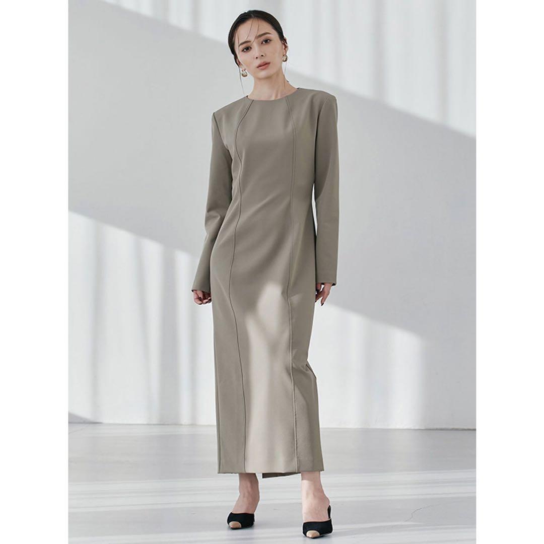 【新品未使用】anuans ステッチワークコクーンワンピース