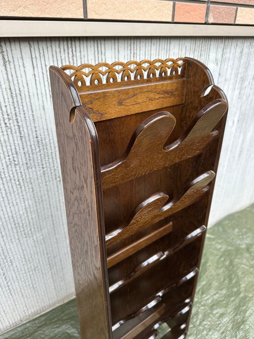 【スリッパラック】パリの雑貨屋　インテルナ南條　オーク材　国産　アンティーク◎