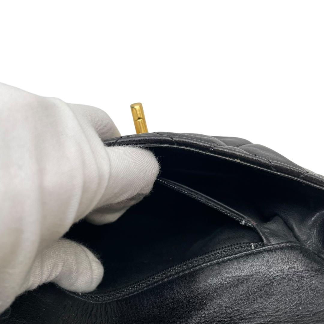 シャネル マトラッセ ラムスキン ウエストポーチ ボディバッグ ココマーク