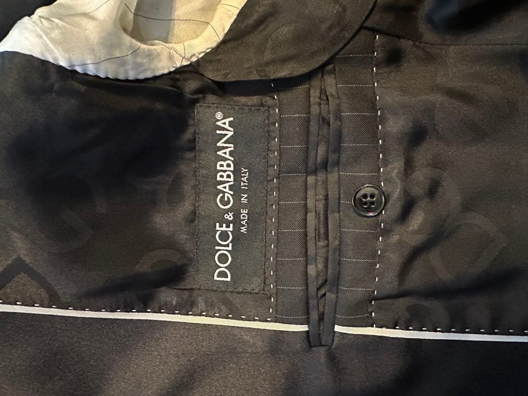 DOLCE & GABBANA ブラックストライプ テーラードジャケット