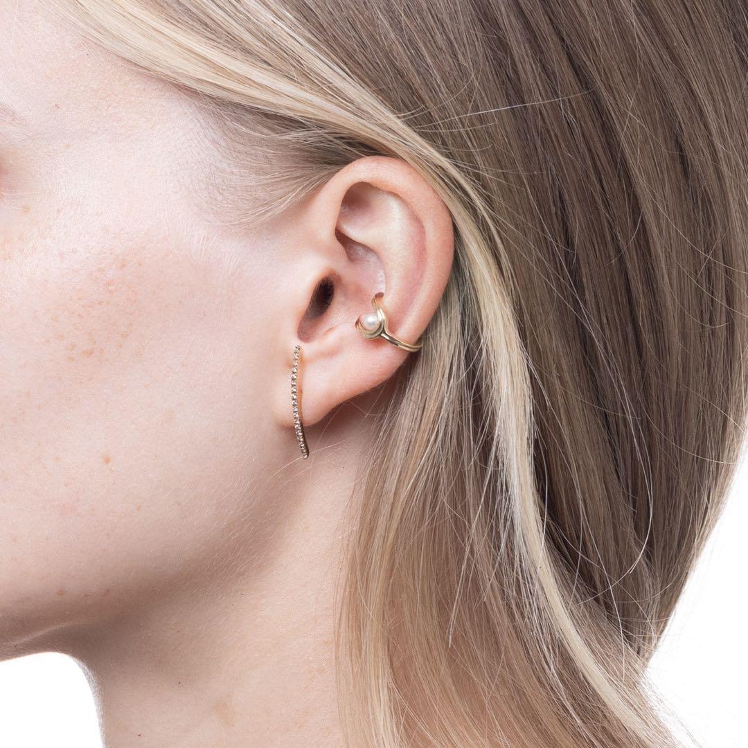 ヒロタカ　ロングバーダイヤモンドピアス GS23KDE