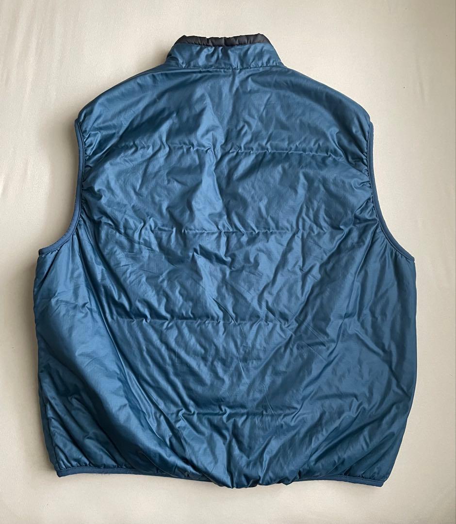 希少99年USA製patagoniaパタゴニア パフボール ベストLネイビー