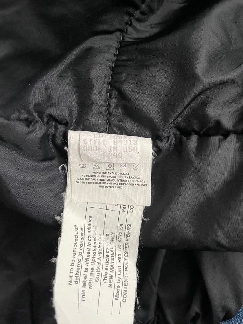 希少99年USA製patagoniaパタゴニア パフボール ベストLネイビー