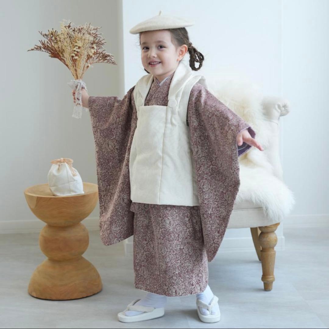 七五三　被布　3歳　女の子　着物　utatane ひよこ商店