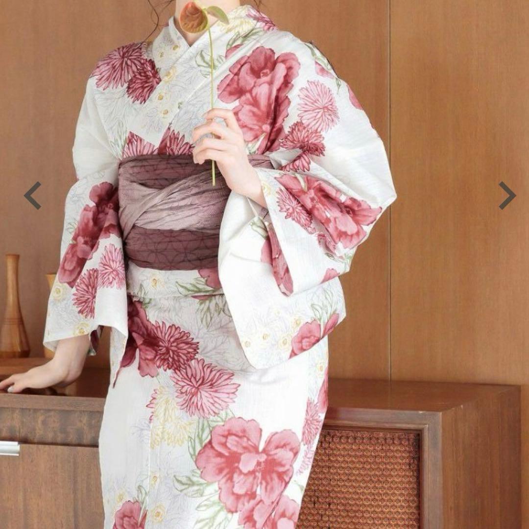 【新品】DITA 大正ロマン牡丹寄せ 浴衣