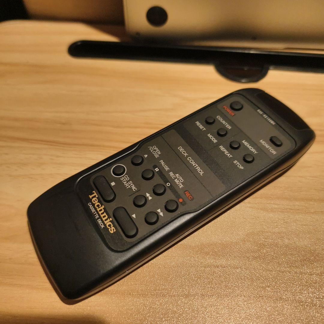 Technics テクニクス カセットデッキ用リモコン RAK-RS108WH