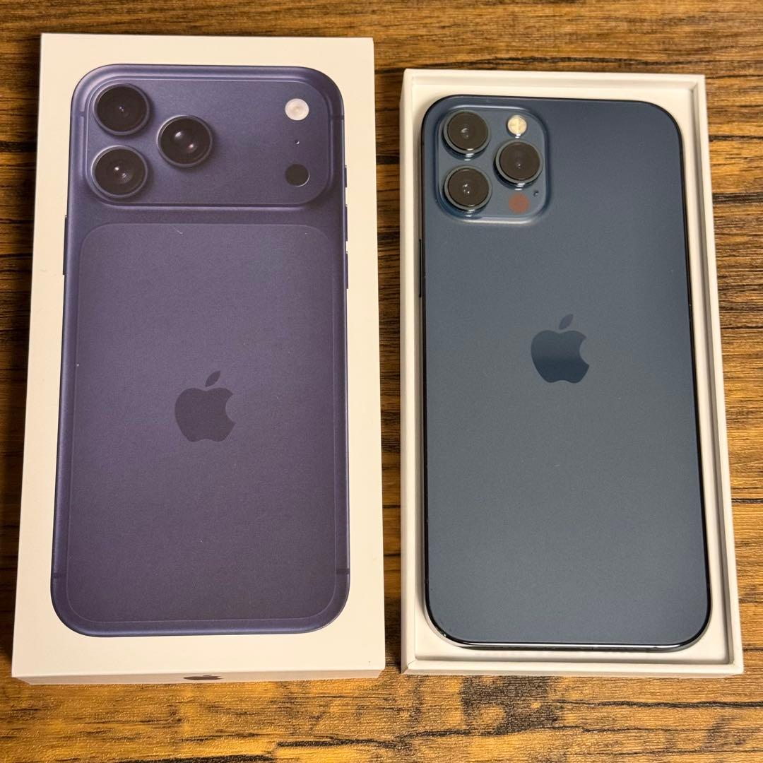 【美品】SIMフリー iPhone12 Pro Max 256GB ブルー